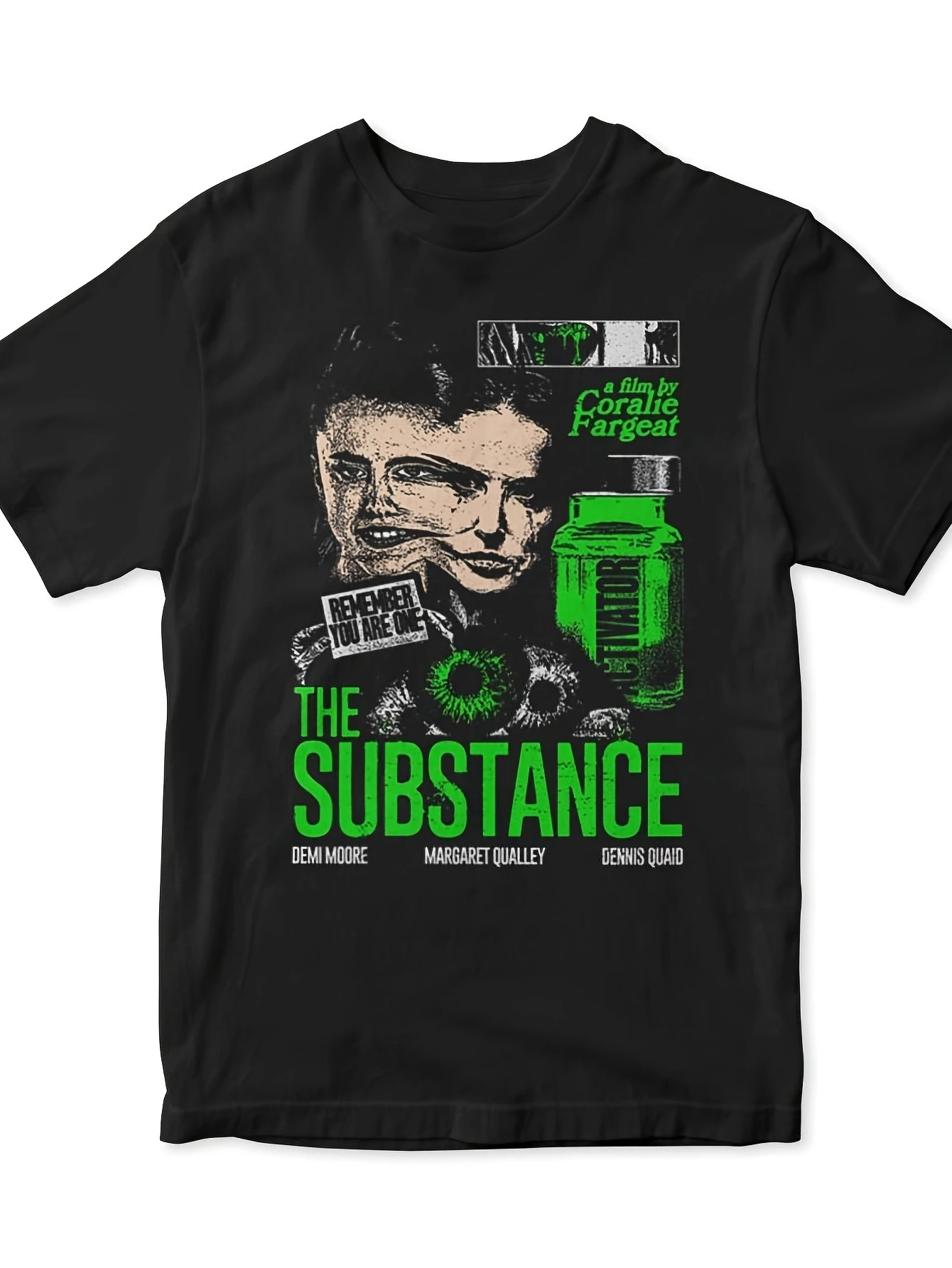 The Substance By Coralie Fargeat Horror Thriller Director Graphic Print T Shirt Film Style Suitable for Cinephiles Body Horror