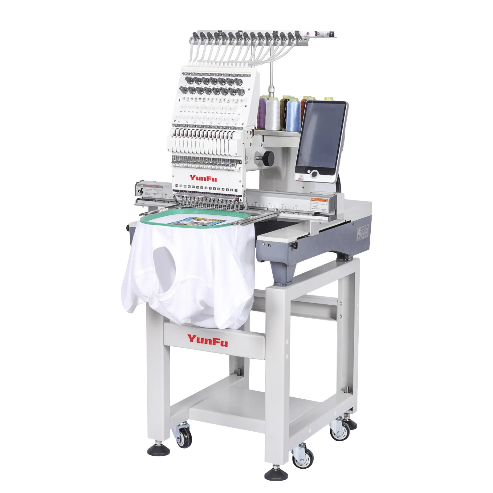 

High Quality Single Head 12-15 Needles Embroidery Machine CapTshit Flat Embroidery Machine Computer New Free Accessories