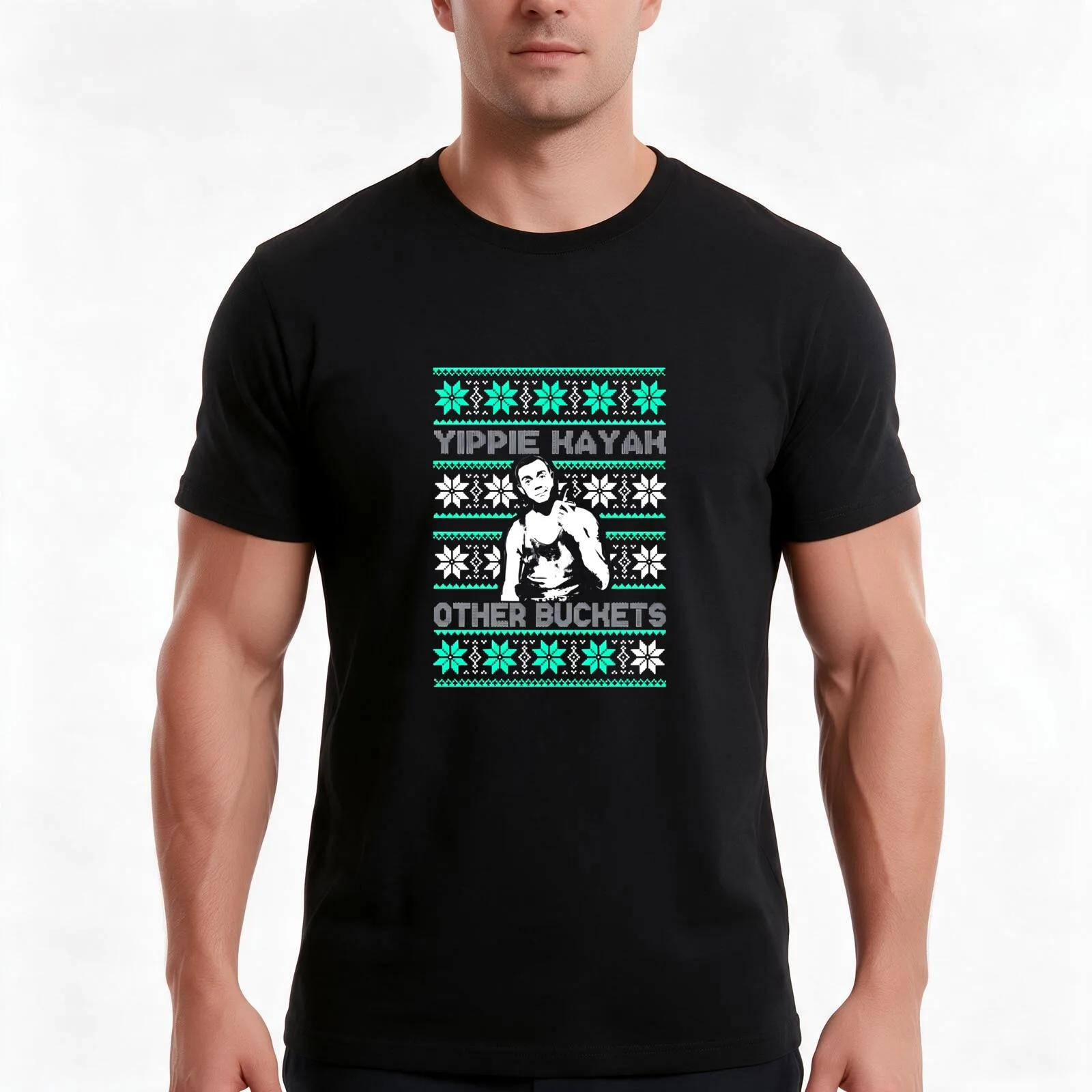 Die Hard - Yippie Kayak Other Buckets T-Shirt, Summer Casual Cotton Tee, Oversized Streetwear Tops, Vintage Graphic Print