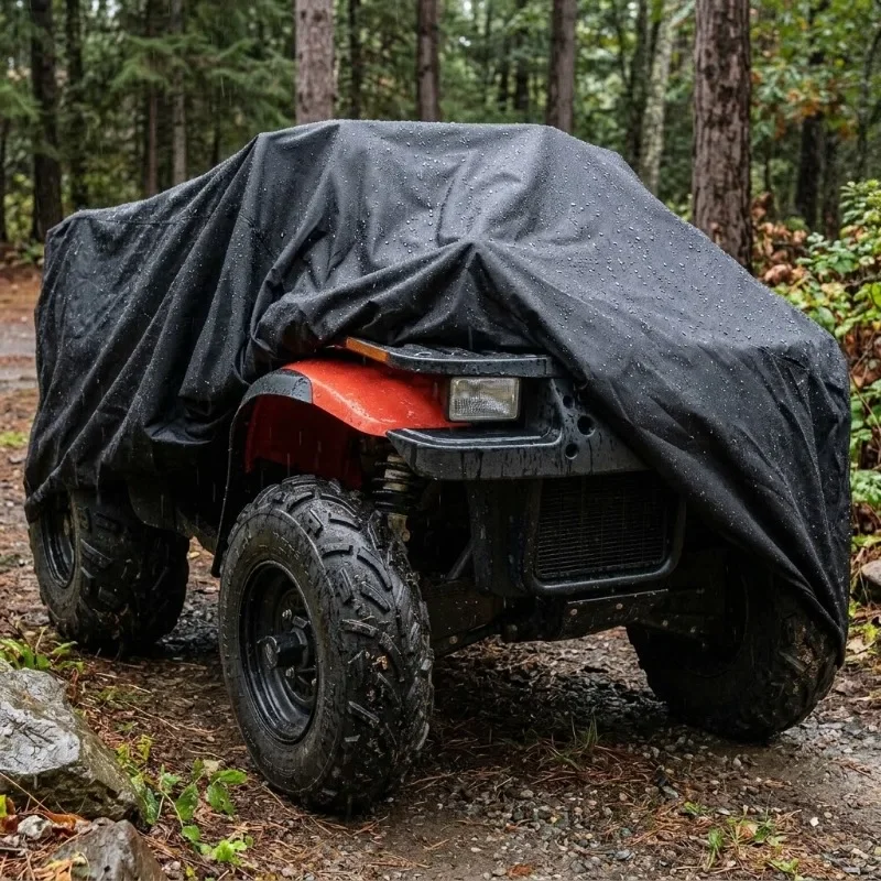 210D Oxford ATV Cover Waterproof Outdoor Quad Bike 4 Wheeler Dustproof Sunproof Anti-UV Storm Protection Universal Storage Tents