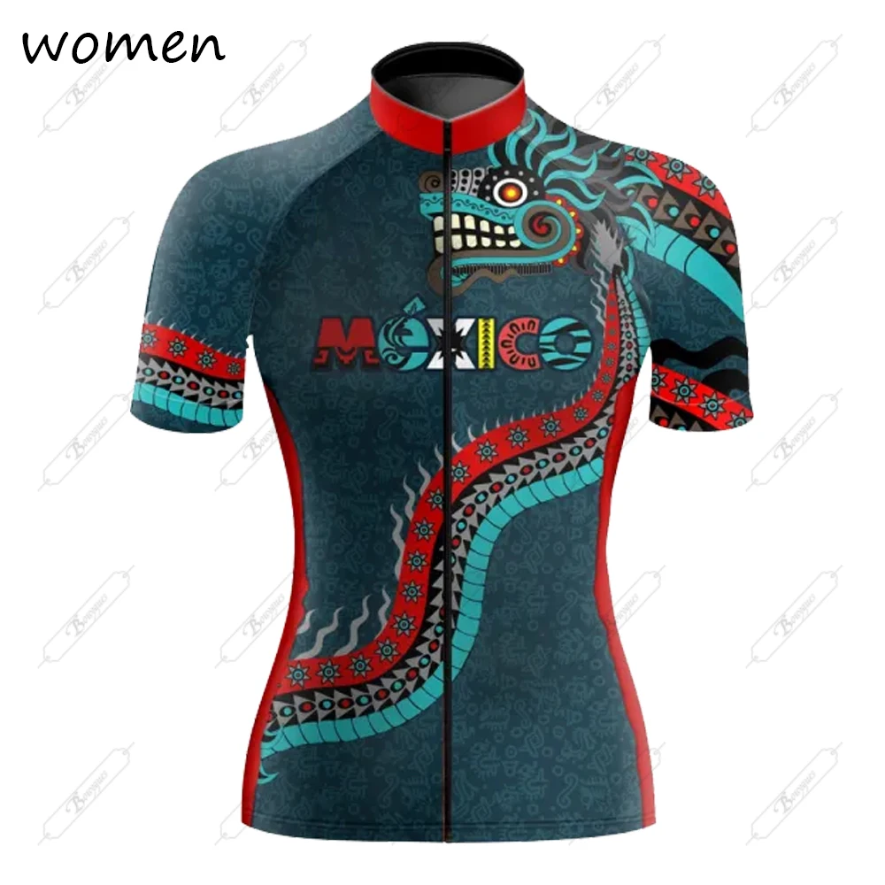 2022 New Mexico Cycling Jersey Women Bike Mountain Road MTB Top Female Bicycle Shirt Short Sleeve Racing Riding Clothing Summer