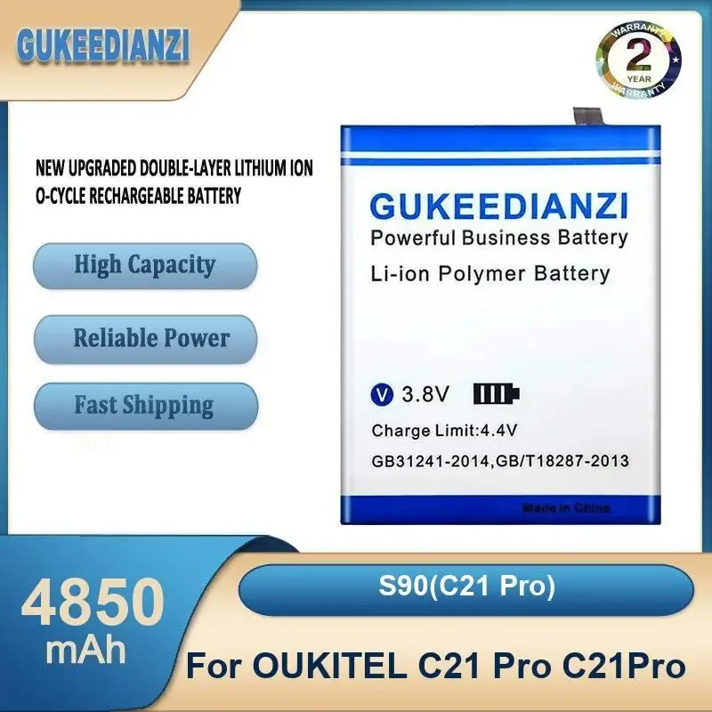 

S90(C21 Pro) 4850mAh High Capacity Mobile Phone Battery For OUKITEL C21 Pro C21Pro