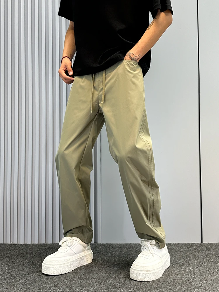 

Хаки повседневные мужские летние новые свободные прямые брюки спецодежды дышащие герметичные универсальные брюки Qui Dry