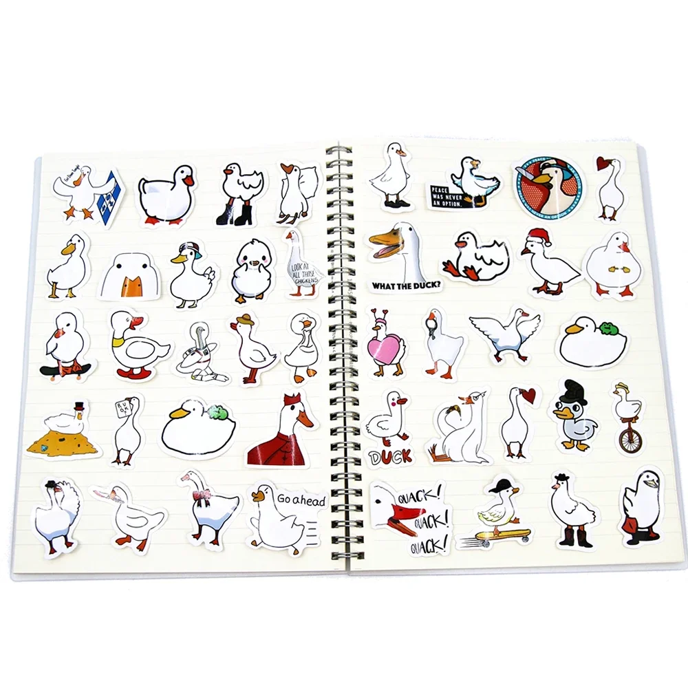 10/50/100pcs Kawaii Call Ducks Stickers Toys Cute Cartoon Decals For Kids DIY Laptop Scrapbook Stationery Fridge Funny Sticker