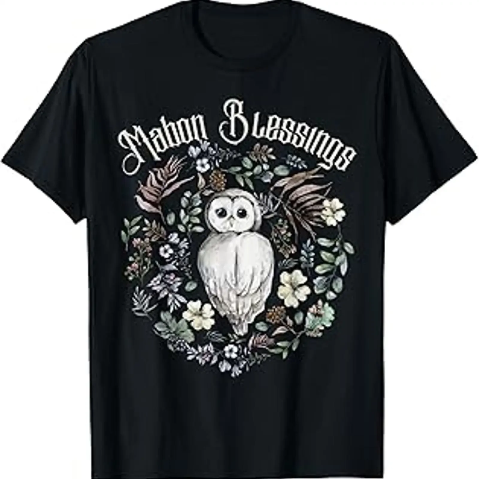 Mabon Blessings Pagan and Witches Autumn Equinox T Shirt vintage Washed graphic Stylish Breathable Soft homme streetwear