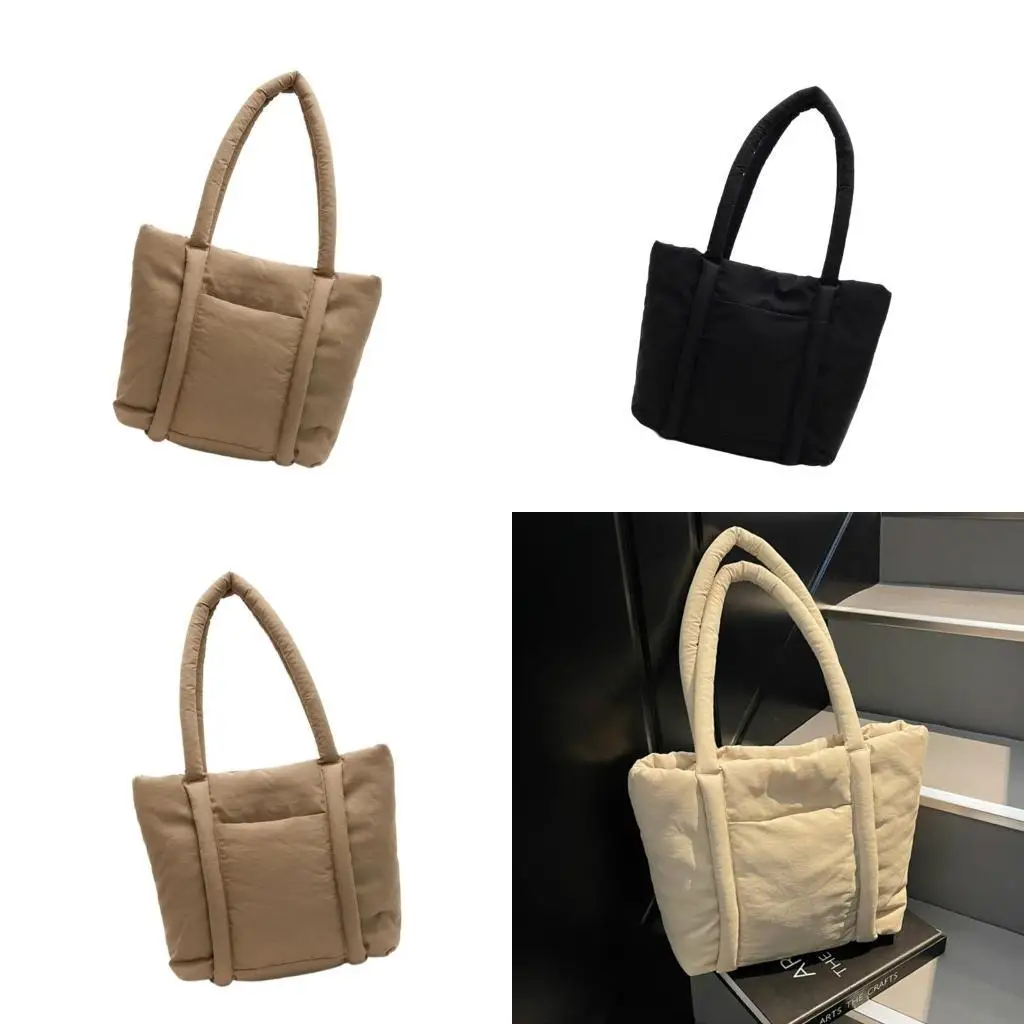 

Женская сумка с просторной внутренней нейлоновой сумкой через плечо Повседневные сумки с ручкой сверху