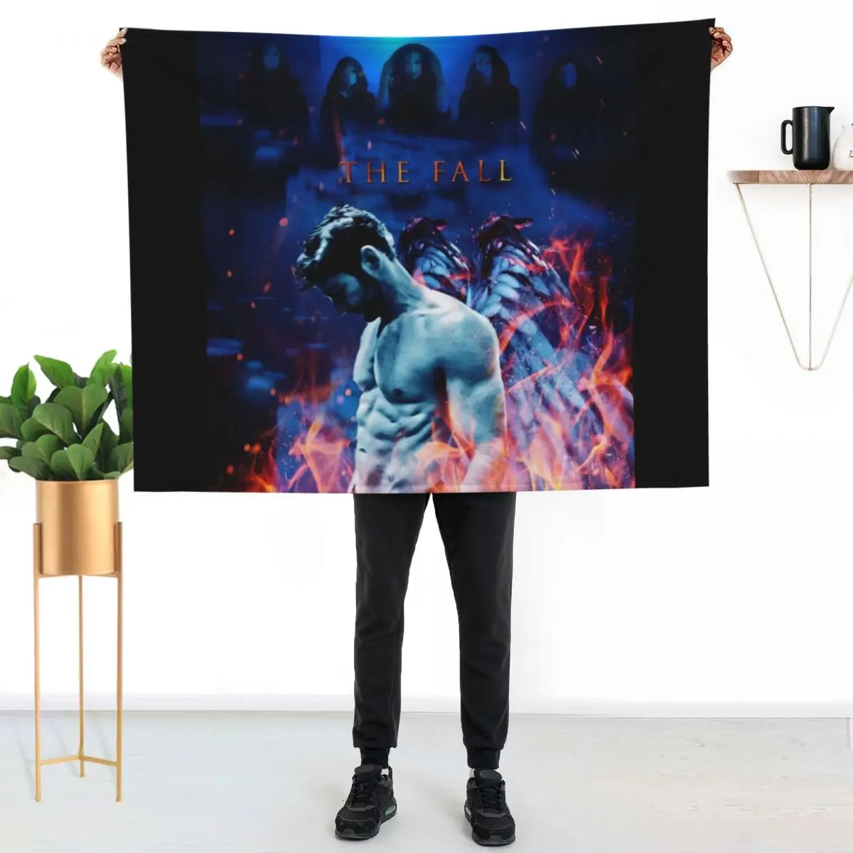 Lucifer - The Fall Throw Blanket Luxury St Flannel Flannels Soft Plaid Retros Cute Plaid Blankets
