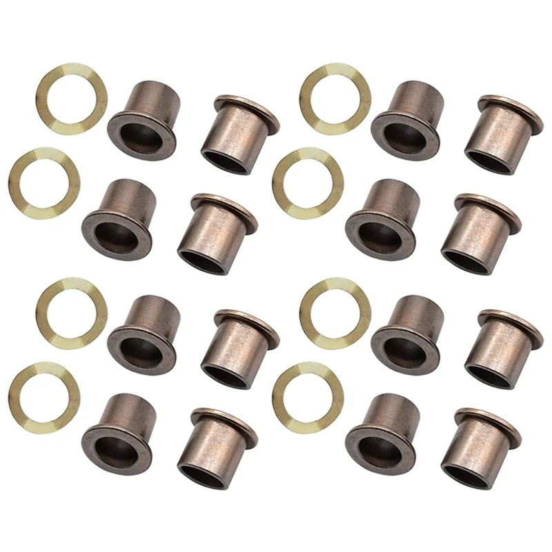 

4Set Spindle Bushings Upper And Lower Bushings Bronze, King Pin Wave Washer, For Club Car Precedent Golf Carts 102288201