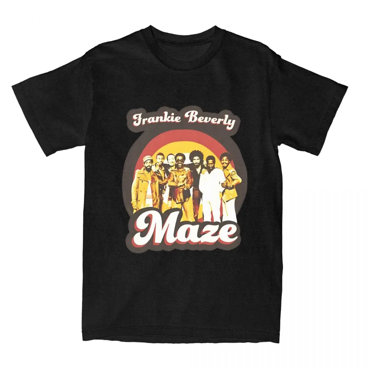 Frankie Beverly And Maze 70s T-Shirts Men Women Funny Pure Cotton Tee Shirt Crew Neck Short Sleeve T Shirt Gift Tops