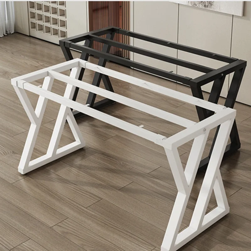 Pata de mesa de lacado de hierro para hornear, soporte de mesa de Metal para oficina, escritorio de computadora, marco de hierro, accesorios de muebles, estante de mesa