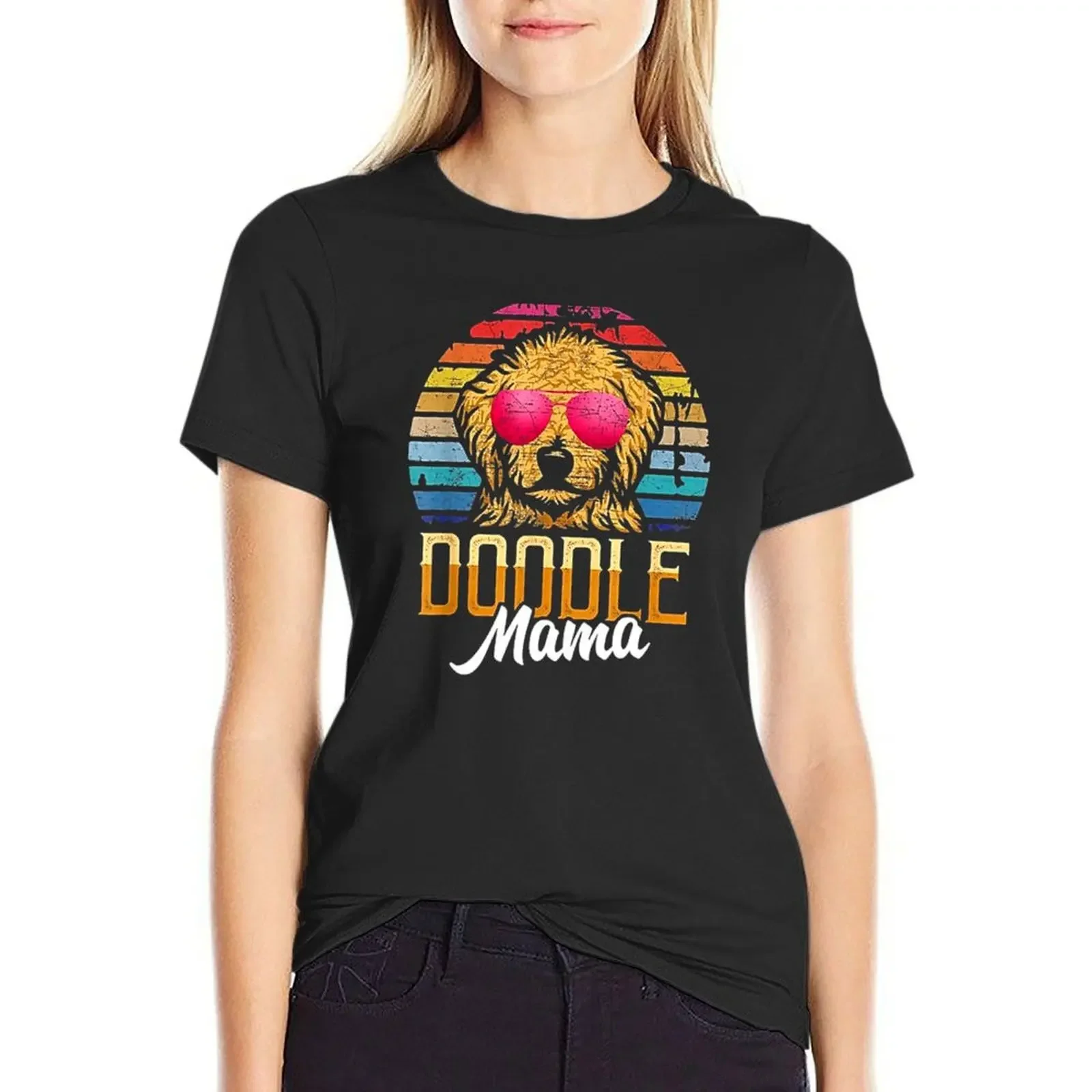 Doodle-Mama-Goldendoodle-Dog- T-Shirt plus size tops tees lady clothes hippie clothes cotton t shirts Women