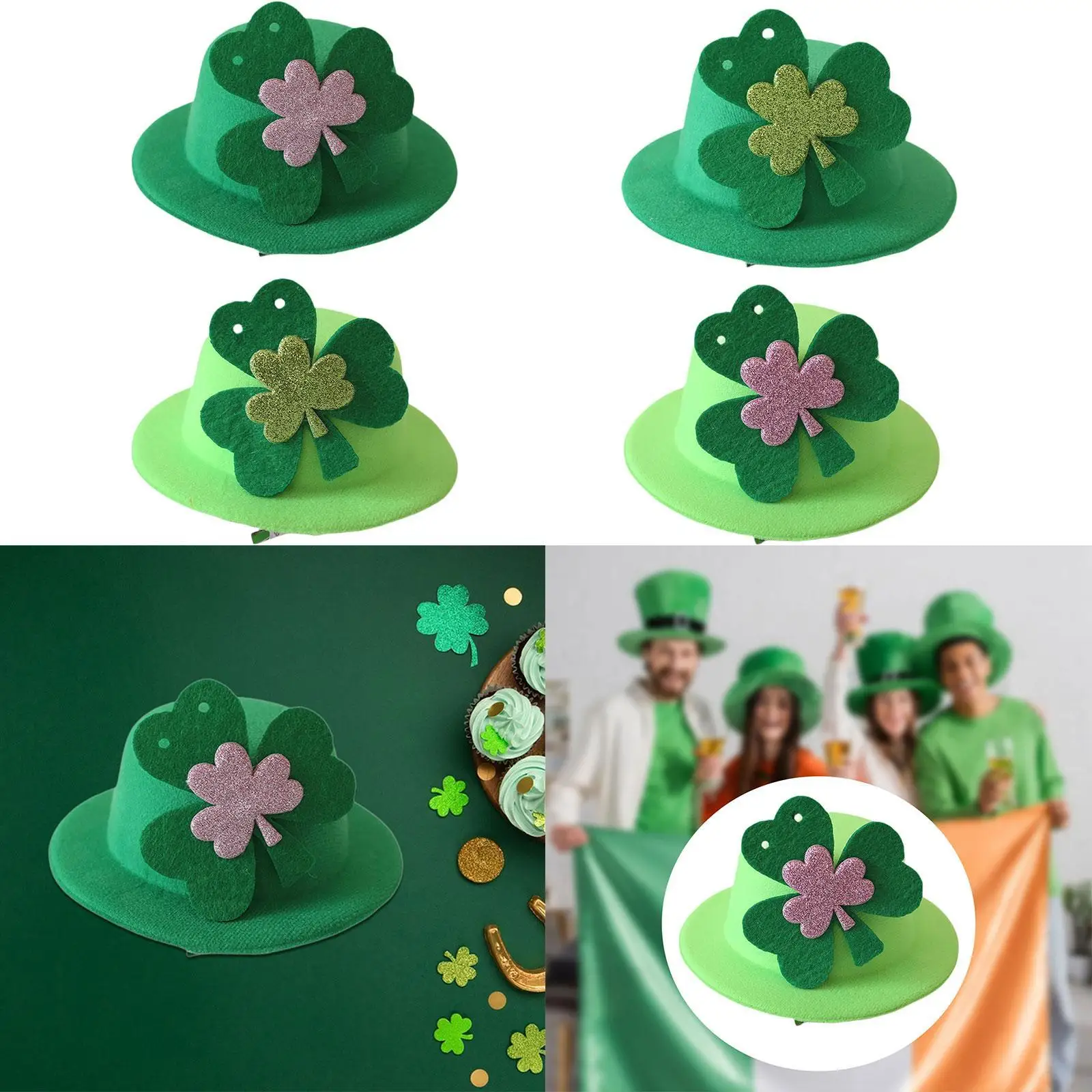 ST. Patrick's Day Hat Gift Versatile Party Favor Creative Top Hat for Carnival Party Favors Holiday Stage Performance Dress up