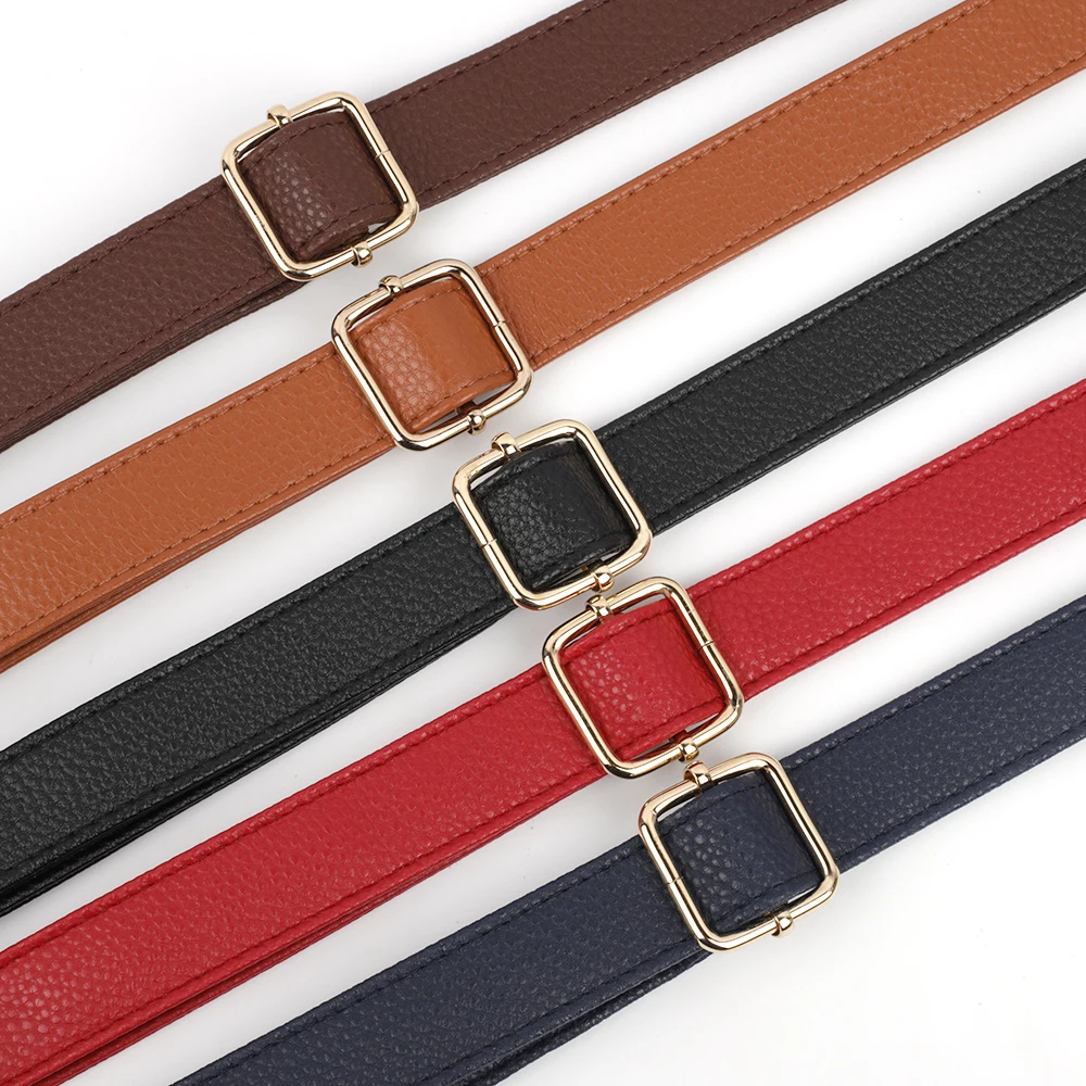 70-132cm Bag Straps Shoulder Belts Belts Leather Adjustable Handle Shoulder Straps Replacement Girls Bag Accessories 2.5CM Width