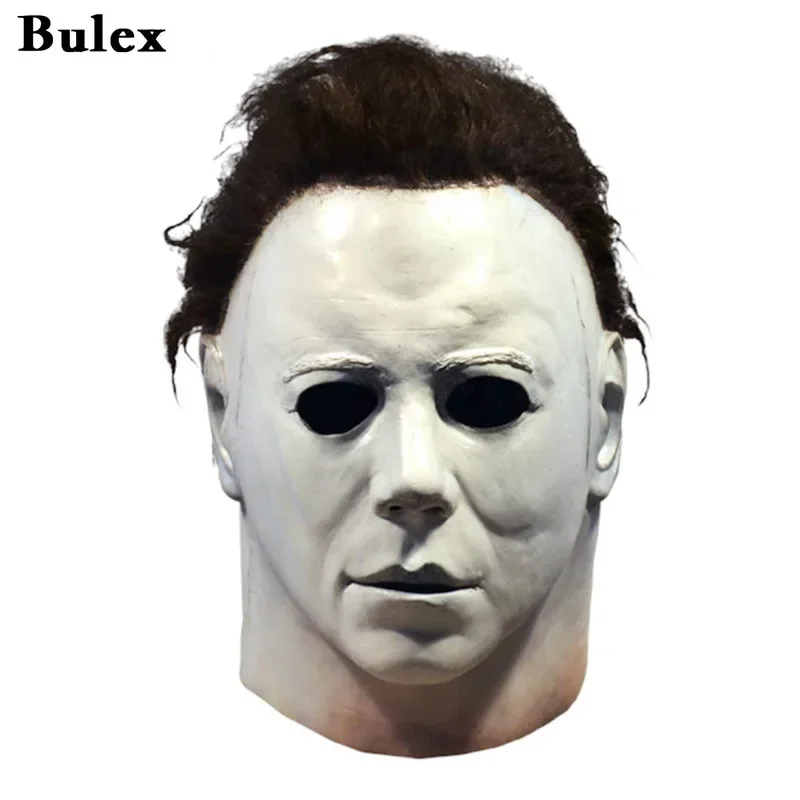 Halloween 1978 Michael Myers Mask Horror Cosplay Costume Latex Masks Halloween Props for Adult White High Quality