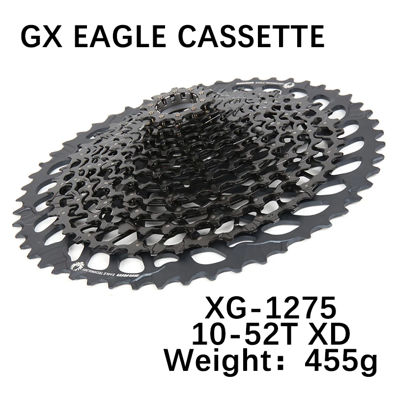 Original SRAM GX EAGLE XG 1275 10-52T 12 Speed 12V MTB Cassette Bike Freewheel fits XD hubs Bicycle Accessories