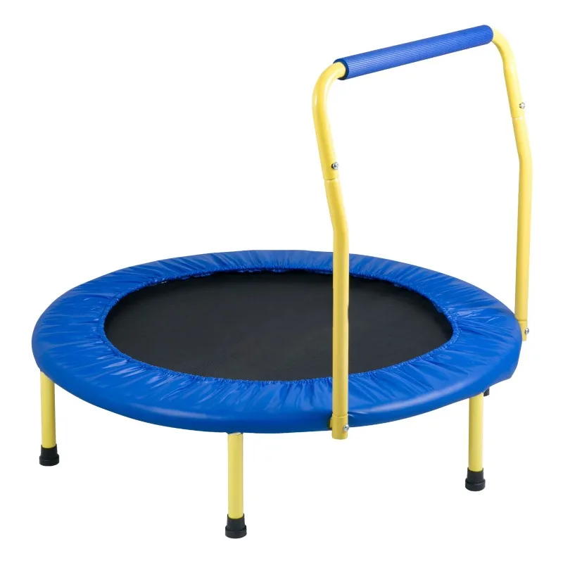 

36-inch Trampoline for Children, 3FT Indoor/Outdoor Toddler Trampoline, Collapsible Petite Trampoline with Cushioned Grip
