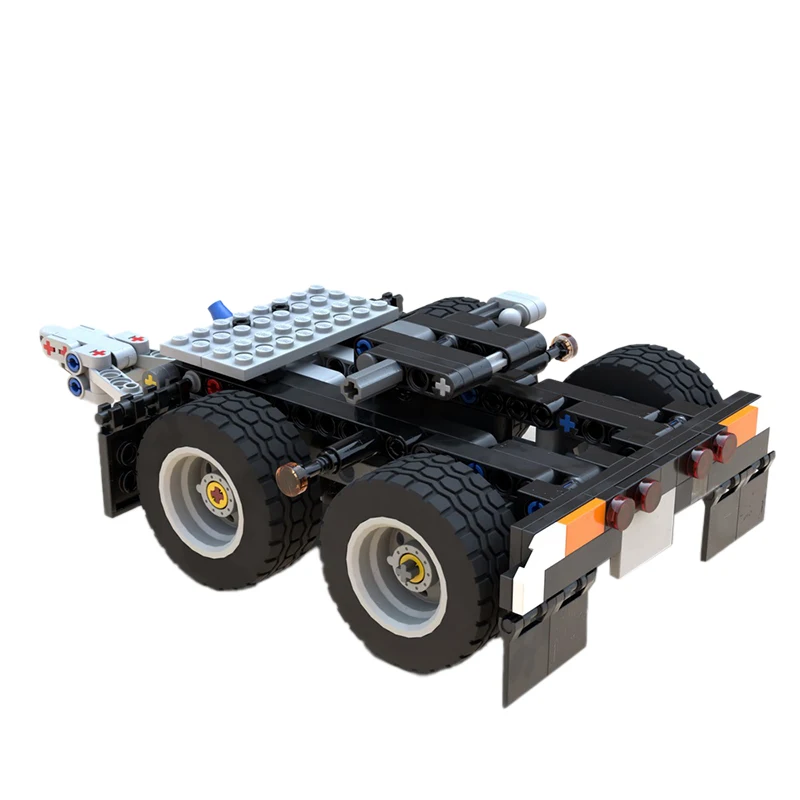 253PCS MOC 42078 Lkw Anhänger 2-Achsen selbstausrichten Modell Bausteine Kreative Zusammengesetzte Ziegel DIY Spielzeug Teile