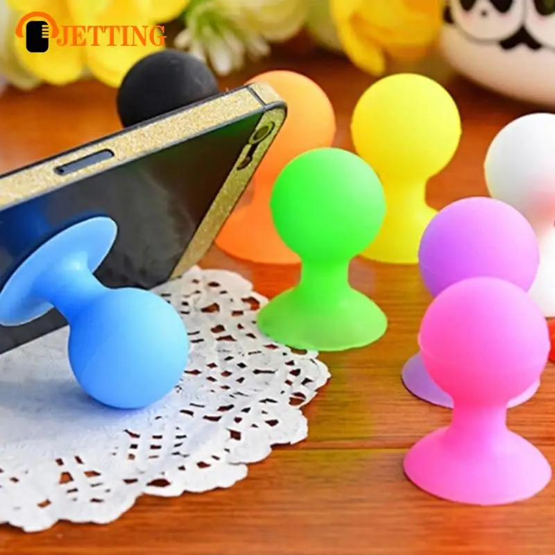 Mini and Colorful Octopus Silicone Suction Cup Holder Sucker Stand For Cell Mobile Phone random color Super suction Holder