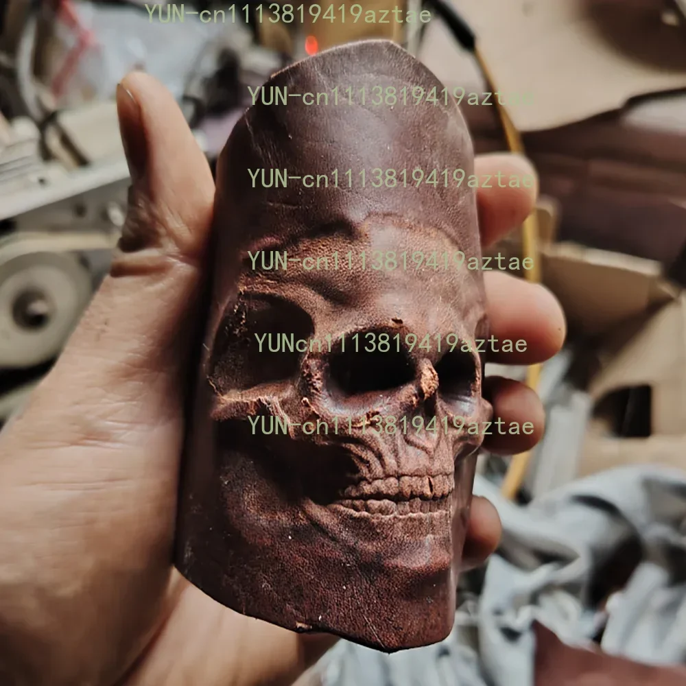 3D Skull Face Leather Embossing Mold - Aluminum Alloy Metal Stamping Die For DIY Craft Carving Press Machine 104x59mm