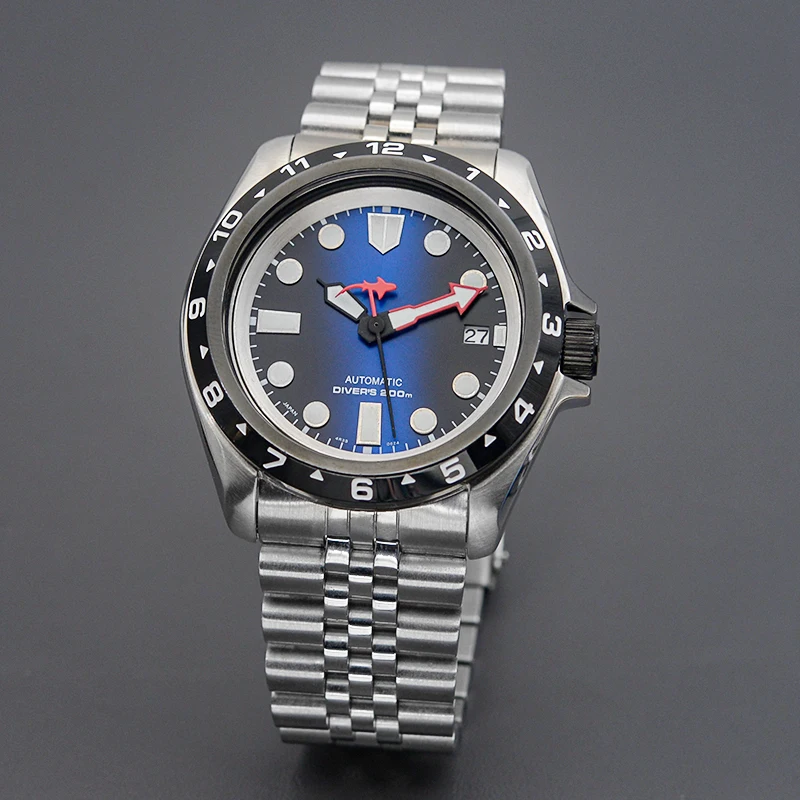 Nieuw ontwerp SKX007 herenhorloge Fit NH36 Automatisch uurwerk 316L roestvrij staal saffierglas 200M waterdicht horloge Horloge