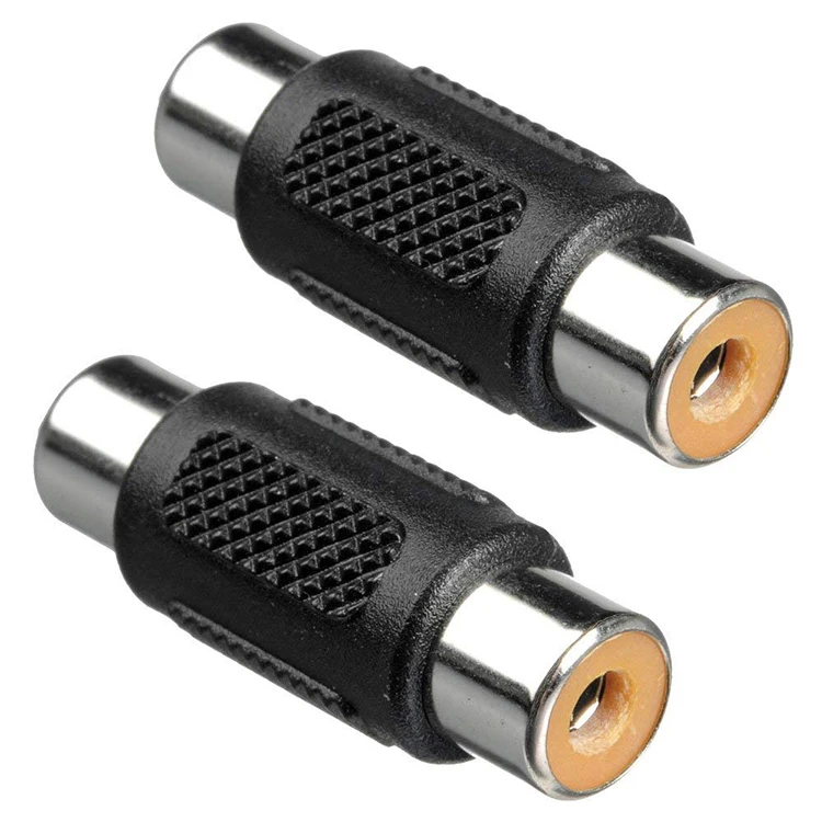 1Pcs RCA หญิง RCA หญิง Kabel Audio Video ปลั๊กหัวเสียบ Coupler อะแดปเตอร์สเตอริโอ Audio Connector