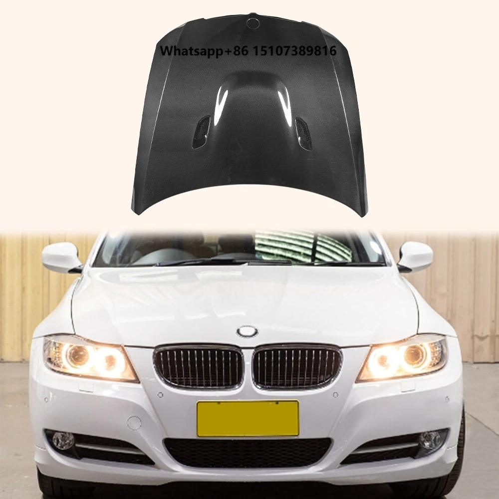 2009-12 for 3 Series E90 Sedan M Type Front Vented Cooling Hood Carbon Fiber New Condition