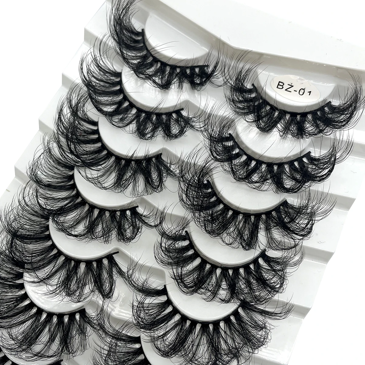 Lashes 7 Pairs Eyelashes Faux Mink Eyelashes Long Lasting Fluffy Mink Lashes Dramatic Volume lashes Extension Thick Long