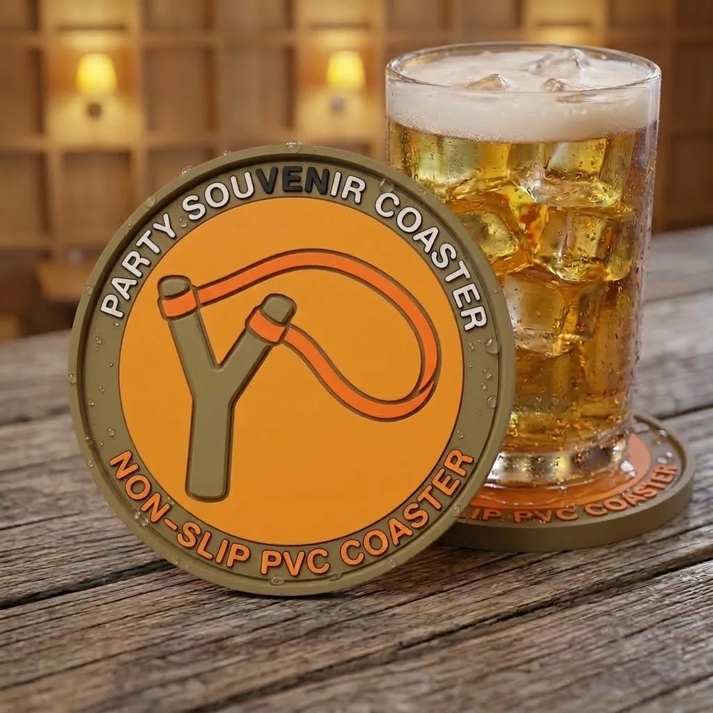 Soft Silicone Rubber Cup Coaster Custom Printed Logo Heat Proof Table Protection Cup Pad