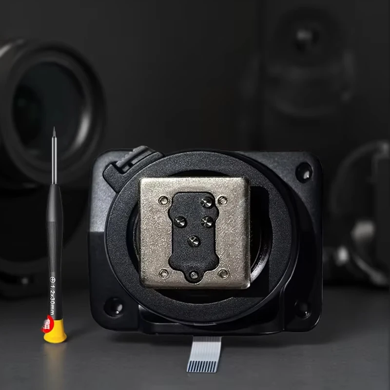 NOWY Uchwyt mocujący do lampy błyskowej Godox V100, mocowanie na gorącą stopkę, tylny wspornik, podstawa, V100-S V100-C V100-N V100N V100F V100O SPEEDLIGHT, część zamienna — zdjęcie produktu 5