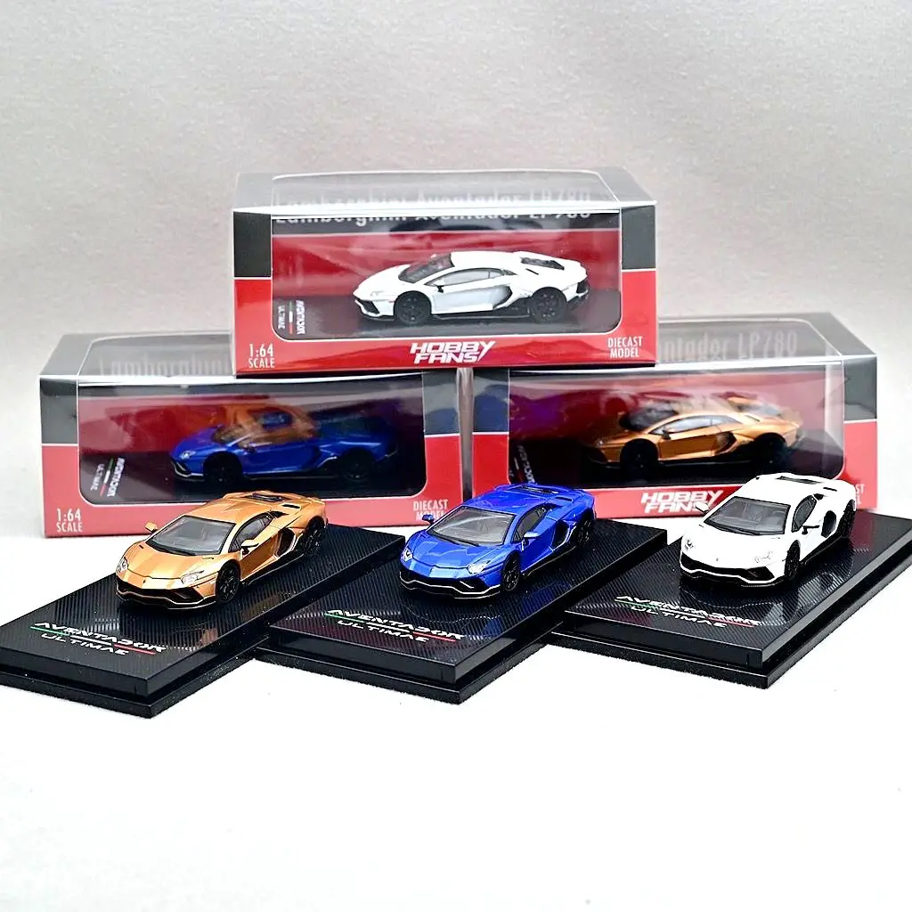 Hobby Fans 1:64 Lamborgh Classic LP780 Aventador alloy car model set