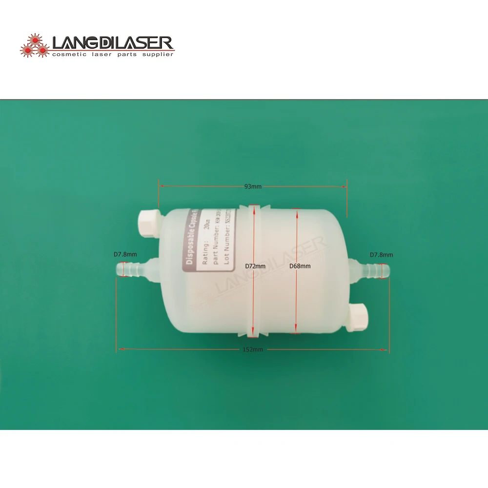 

Disposable Capsule Water Filter For Diode & IPL Laser & Medical Laser / Connect For Bore 6mm Soft Tube