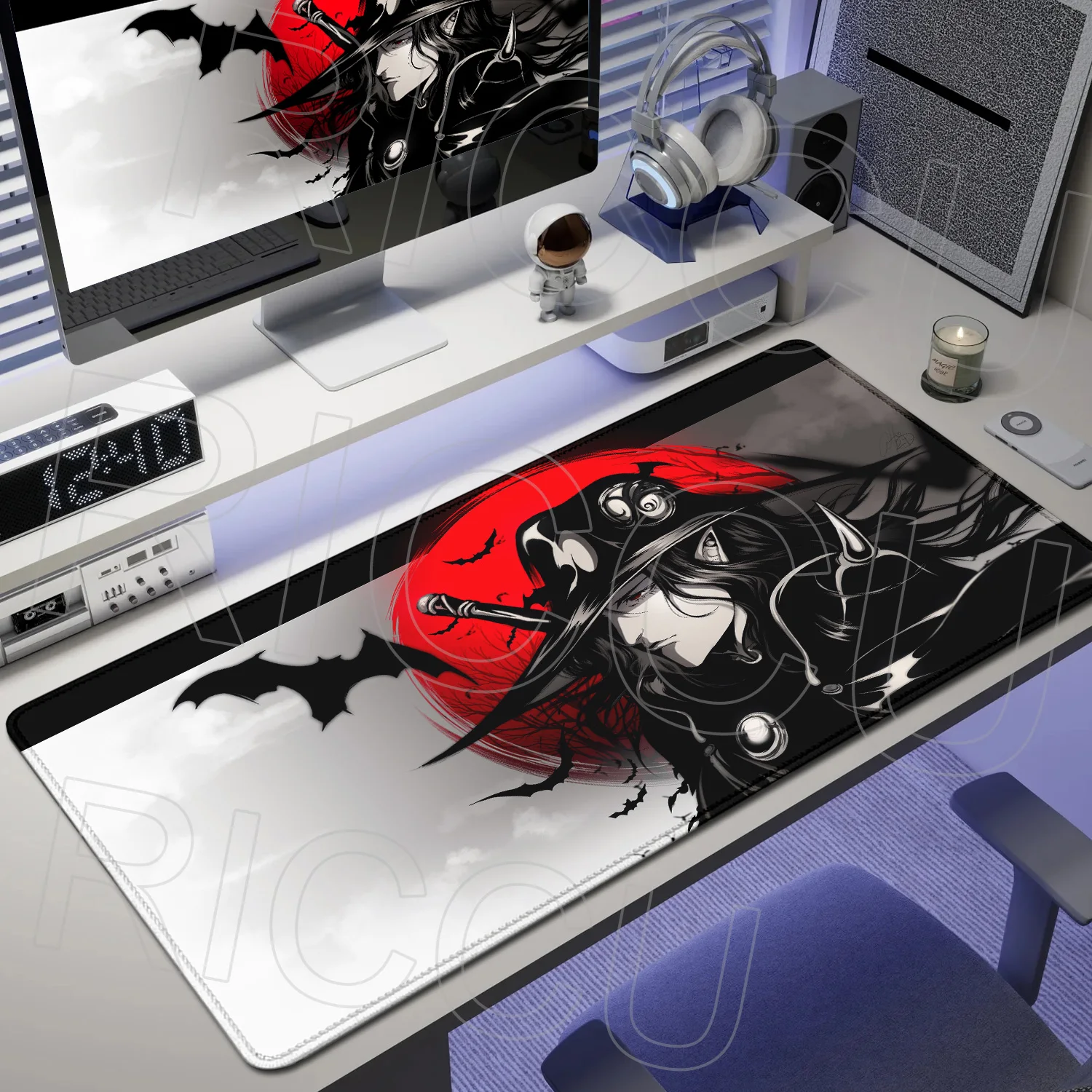 

XXL HD Printing Mouse pad Large Rug Anime Vampire Hunter D 90X40CM Gaming Keyboard Laptop DeskMat Computer carpet PC Accessories