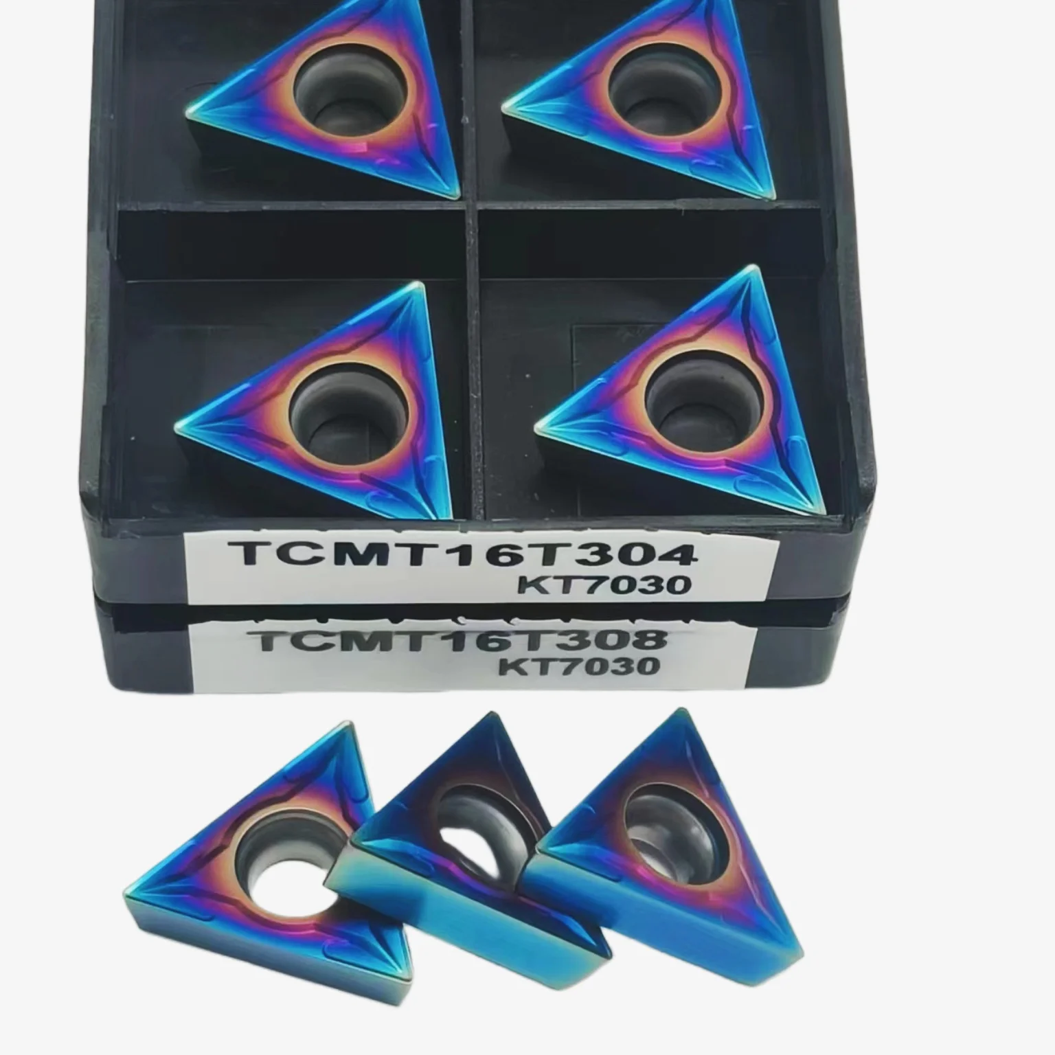 DESKAR-Carbide Blade Ferramenta de torneamento para aço inoxidável, Torno CNC, 100% Original, TCMT16T304, TCMT16T308, KT7030
