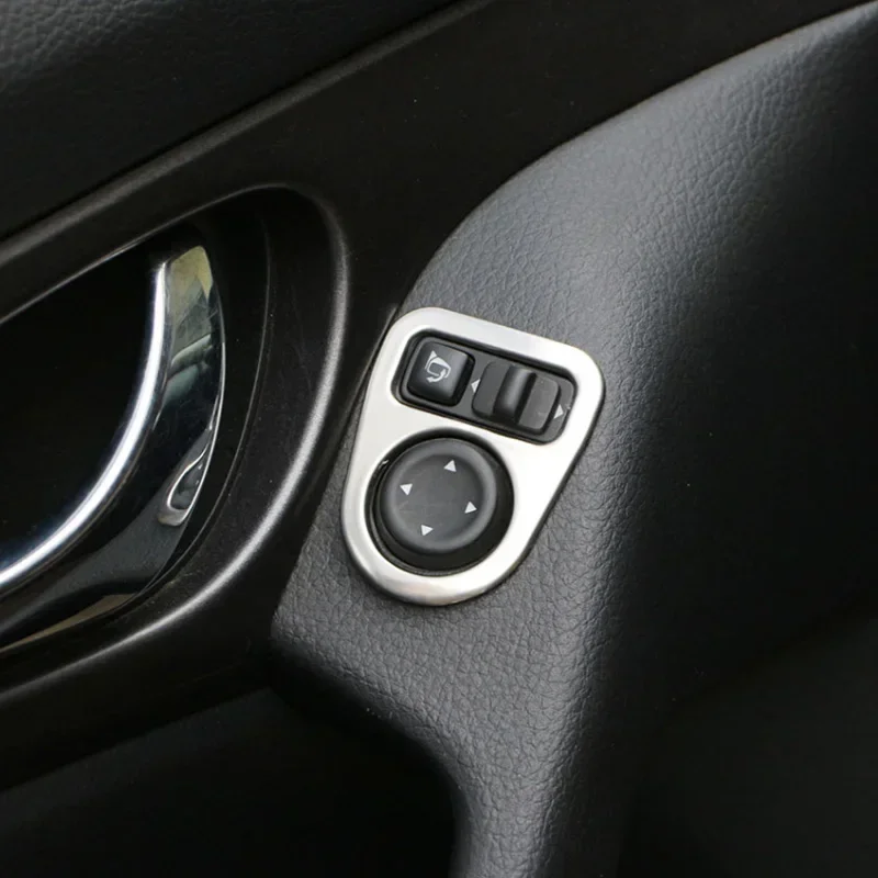 Interior Rear View Mirror Control Switch Trim Knob Cover For Nissan X-Trail Rogue T32 Qashqai J11 2014-2021 Accessories