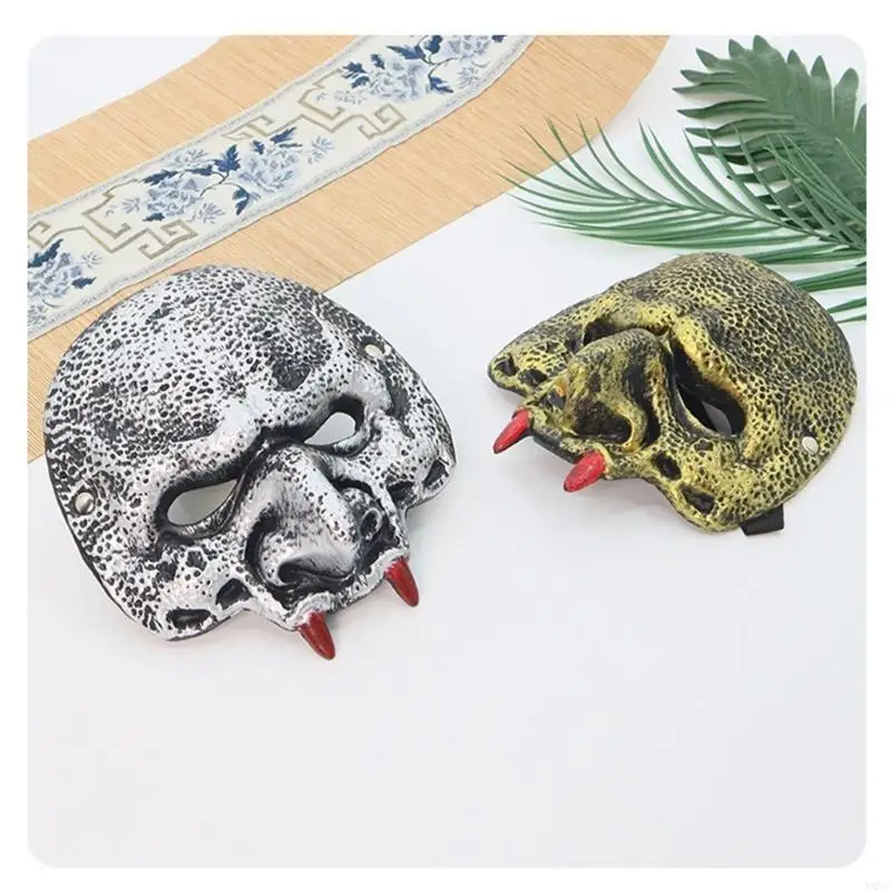 

X4YC Half Face Mask Mardi Gras Mask Masquerade Mask Rubber Foam Mask Goblin Mask