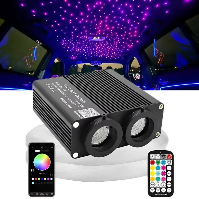 high quality 32W 12V LED Fiber Optic Starry Sky Light for Car Roof Ceiling New Auto Interior Decoration