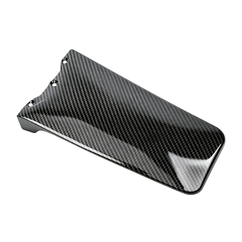D5BE Electric Dirt Bike Rear Mudguard Panel, Carbon Texture ABS Wheel Cover with Preformed Mounting Holes for Rear Wheel Mud
