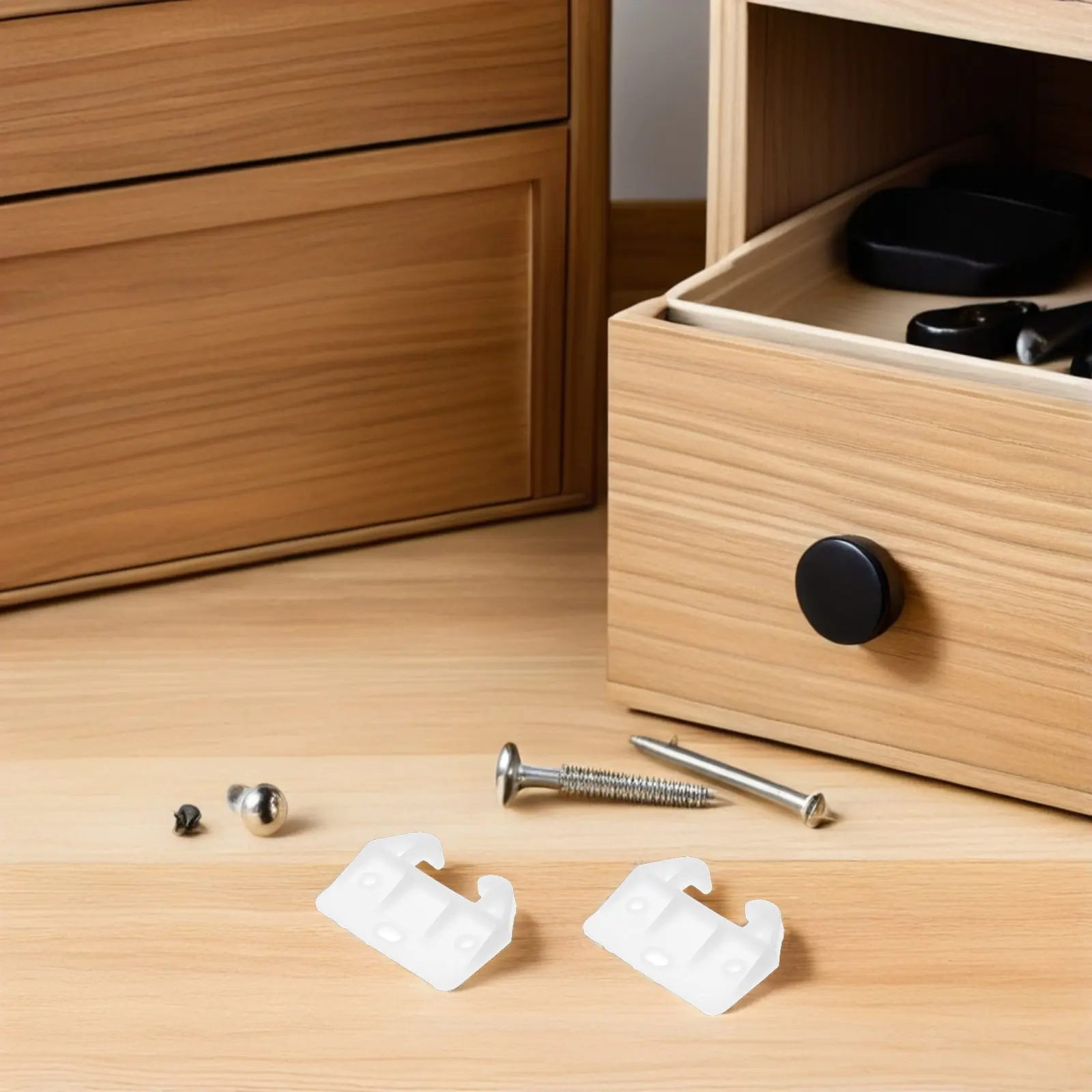 

25 шт. пластиковых направляющих для выдвижных ящиков, замена для кухонной мебели, комодов, ящиков, шкафов