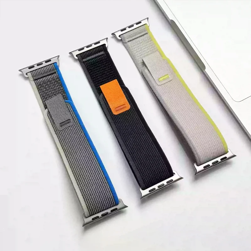 Für Apple Watch Ultra 4 3 2 49mm 42 46mm 44mm 41-45mm Sport-Nylonarmband Correa iWatch Series 12 11 10 9 8 7 6 SE Trail Loop Band