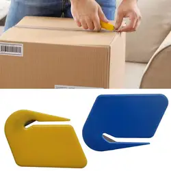 Cortador de papel de seguridad, Mini abrecartas de plástico afilado, abridor de sobres de correo, cuchillo de Unboxing de mensajería, 1 piezas