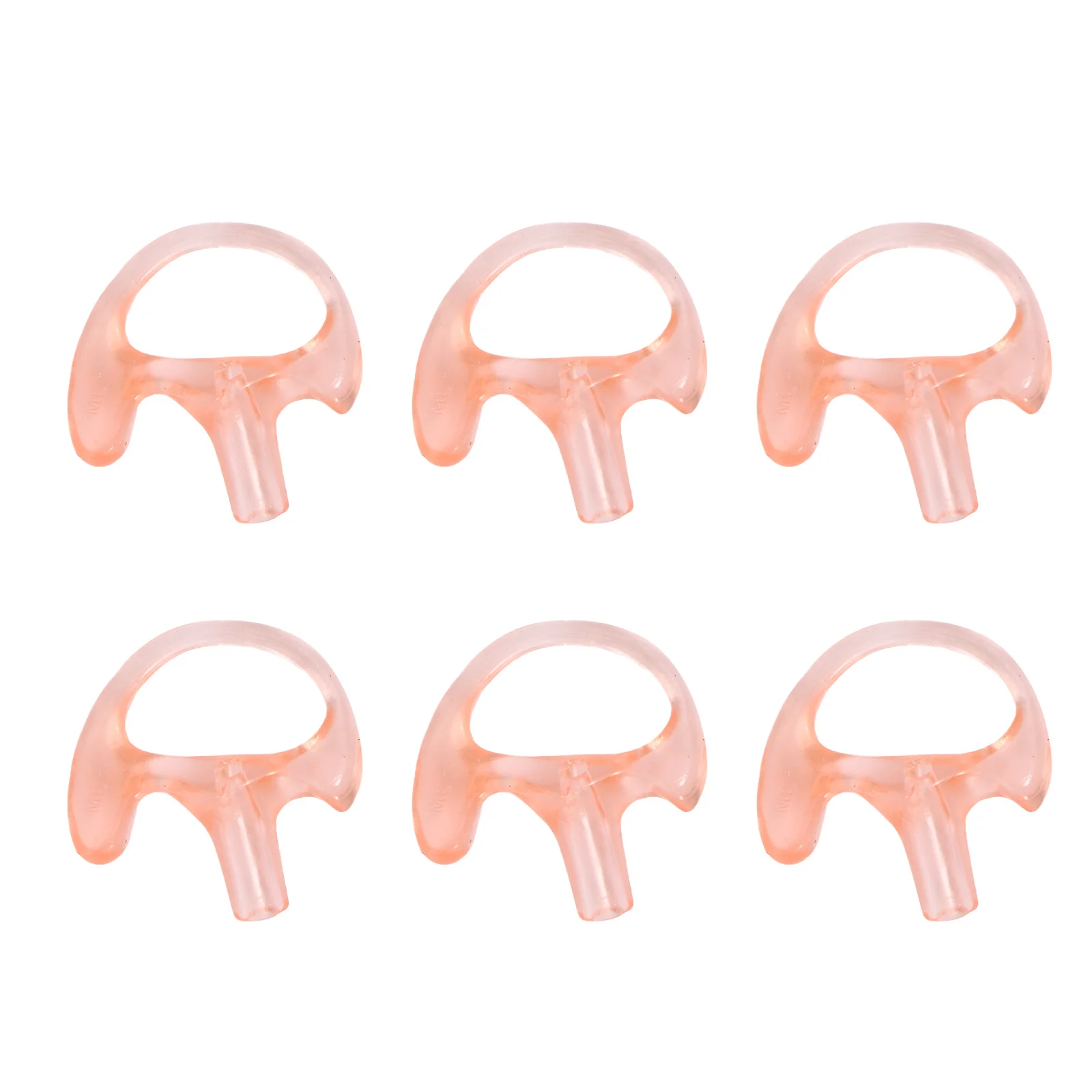 6 قطع من قوالب الأذن بديلة عالية الجودة لمجموعات الصوت لسماعات الرأس بأنبوب الملف الصوتي