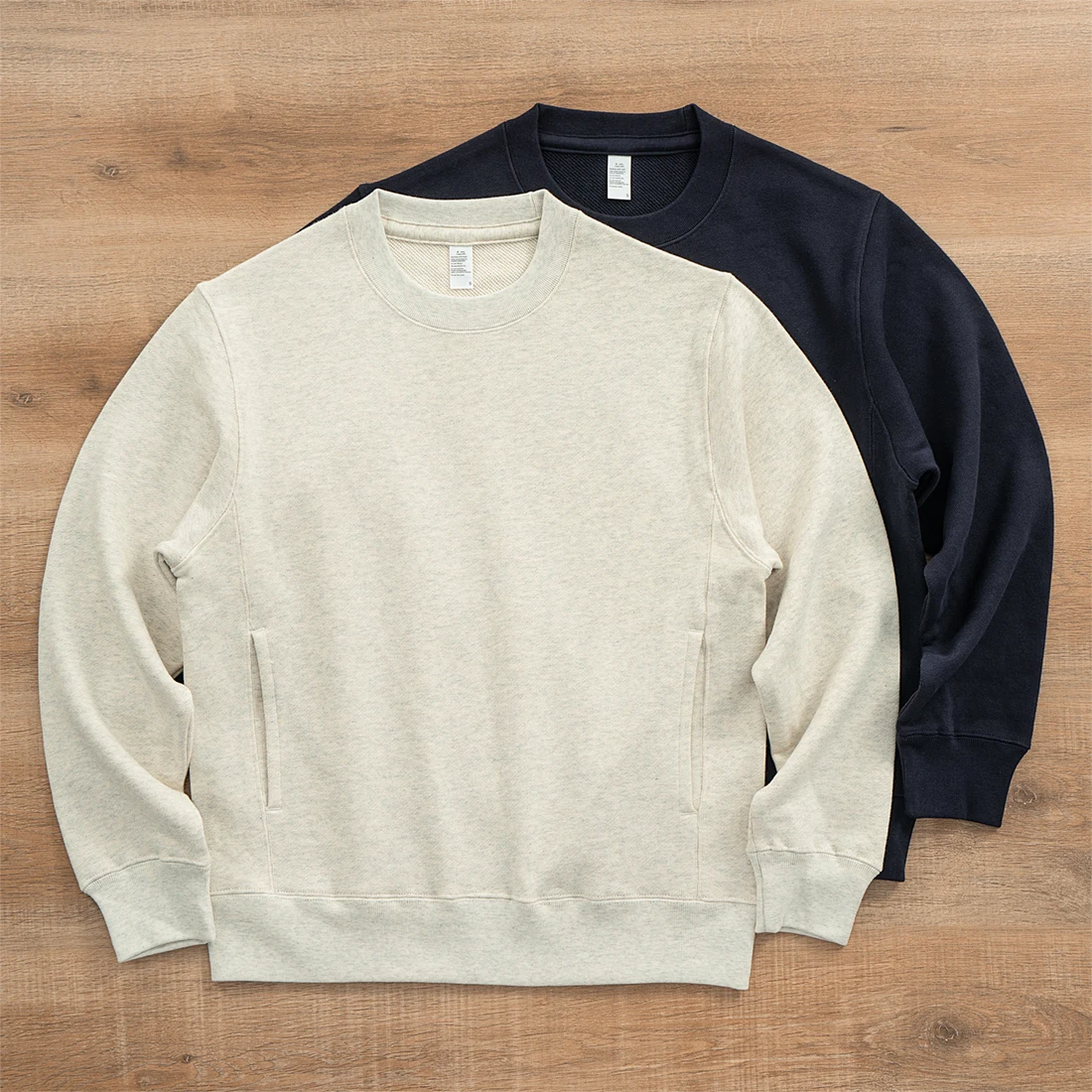 

Heavyweight Thi Pure Cotton Hoodie round Ne Retro Overhead Sweatirt with Side kets Loose Fit Men's Autumn Winter Fas...