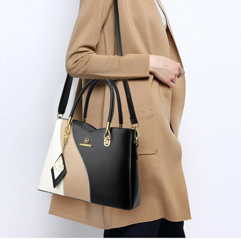 

Large Capacity Handbag with Letter Decoration and Butterfly Pendant Women's Bag Suitable for Outings Women's Crossbody Bags