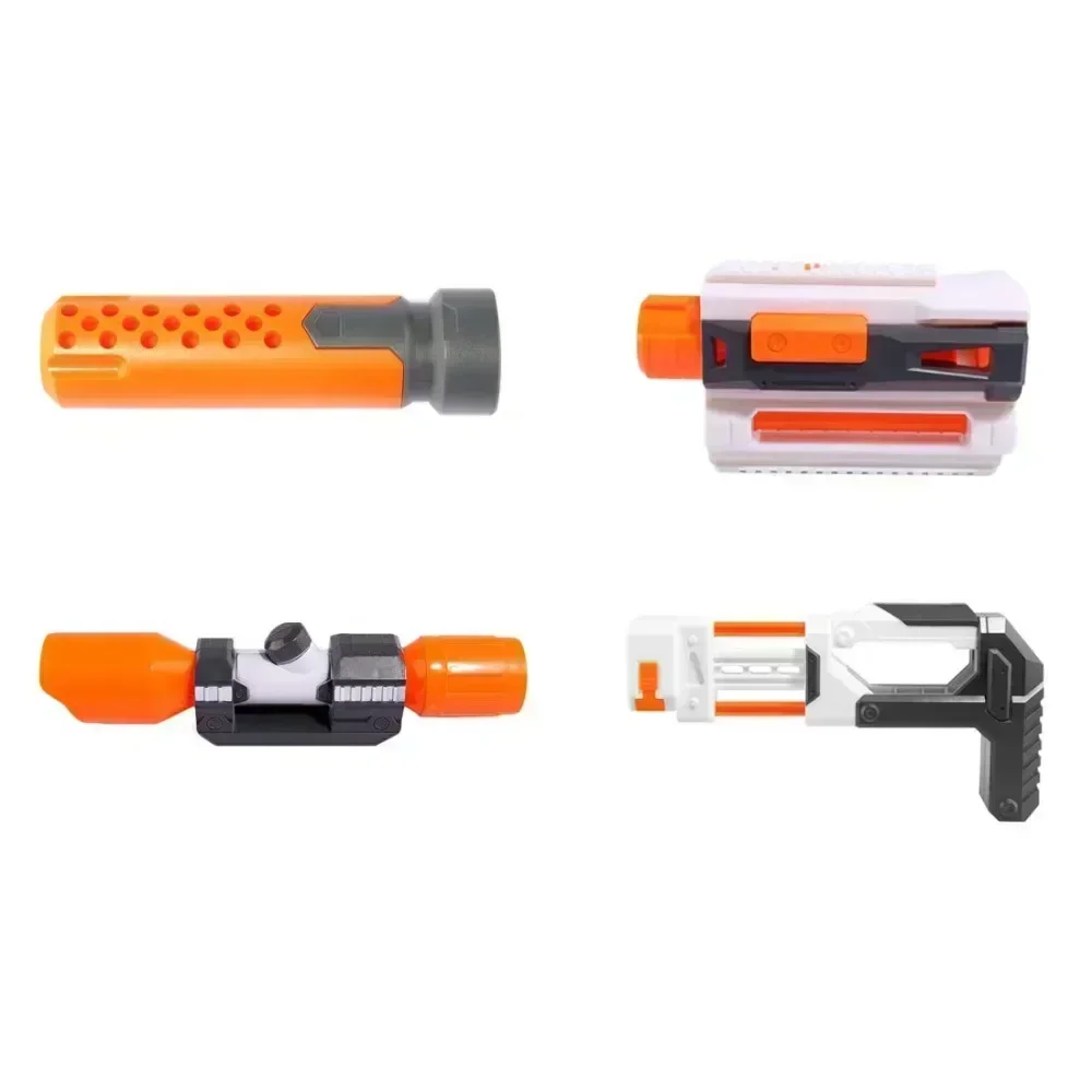 Toy Gun Compatible Modified Parts Muffler Sighting Device For Nerf N-strick Elite Series DIY Assembly Accessories For Kids Boy