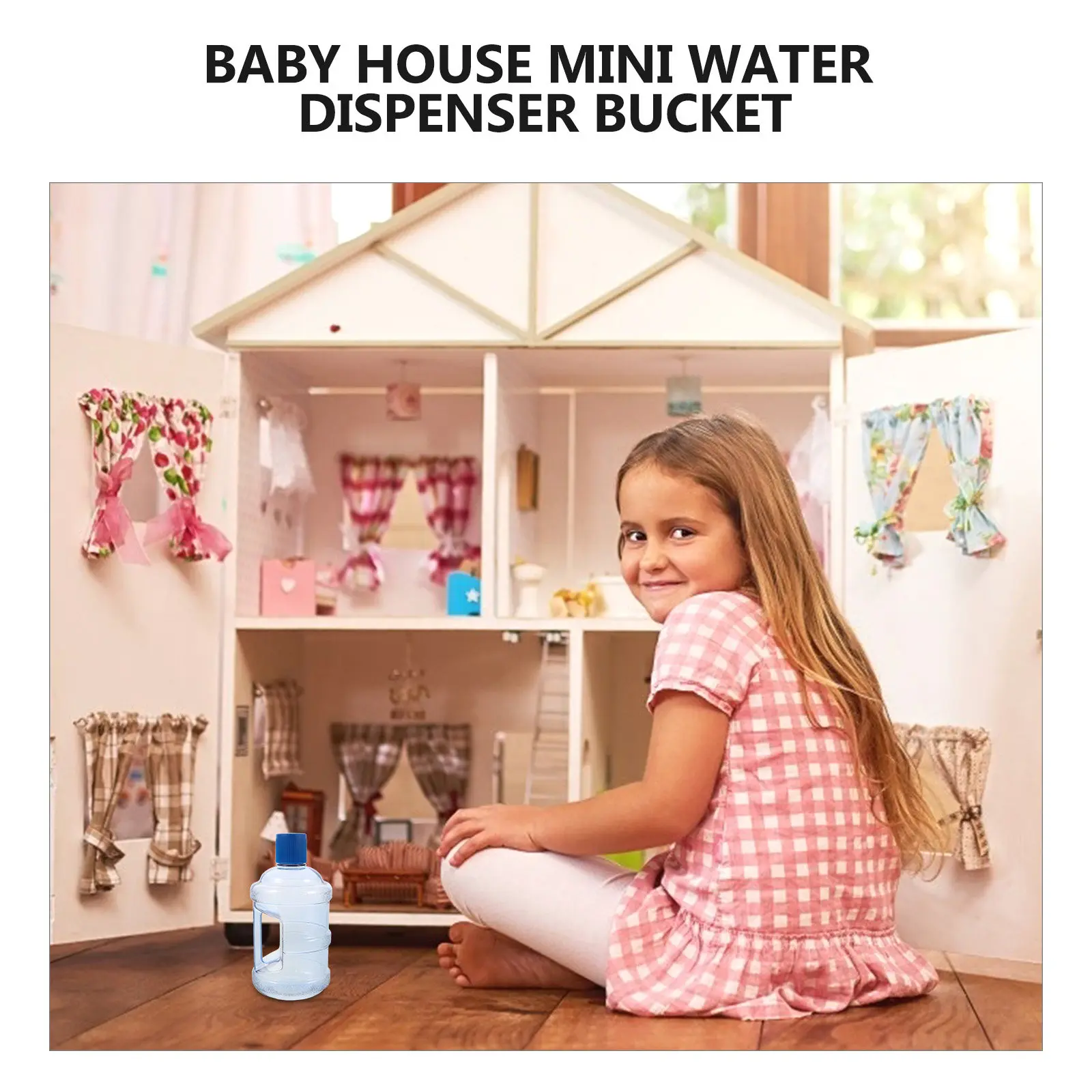Miniature Water Dispenser Realistic Design 630Ml Pretend Play Dollhouse Kitchen Accessory Enhance Motor Skills Imaginative - view 2