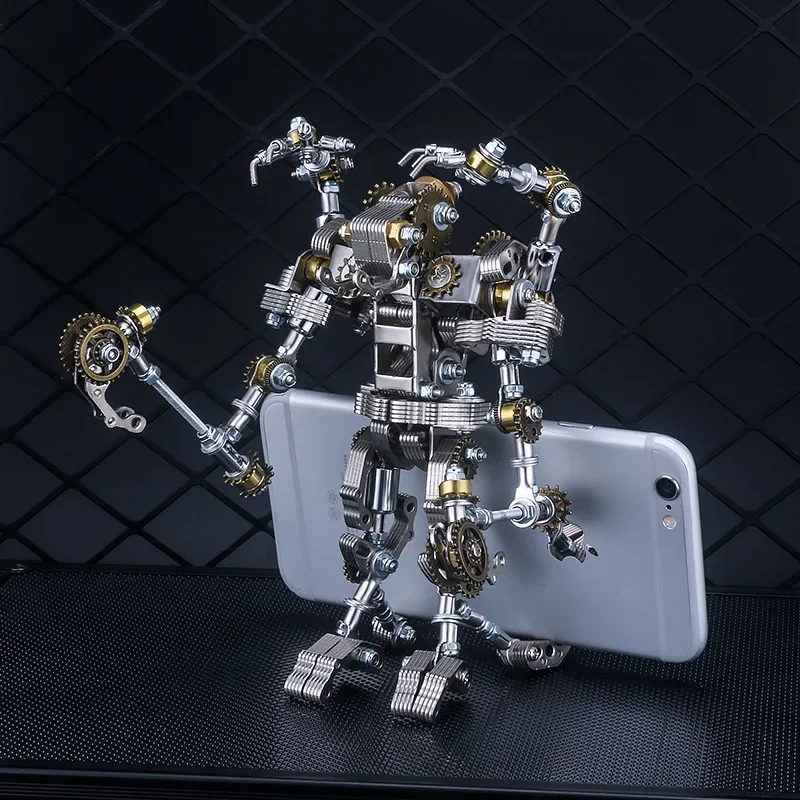 Dark Mech, Four Claw Priest Phone Stand, Mechanical Party Precision Metal Assembly Model, Adult Version High Difficulty