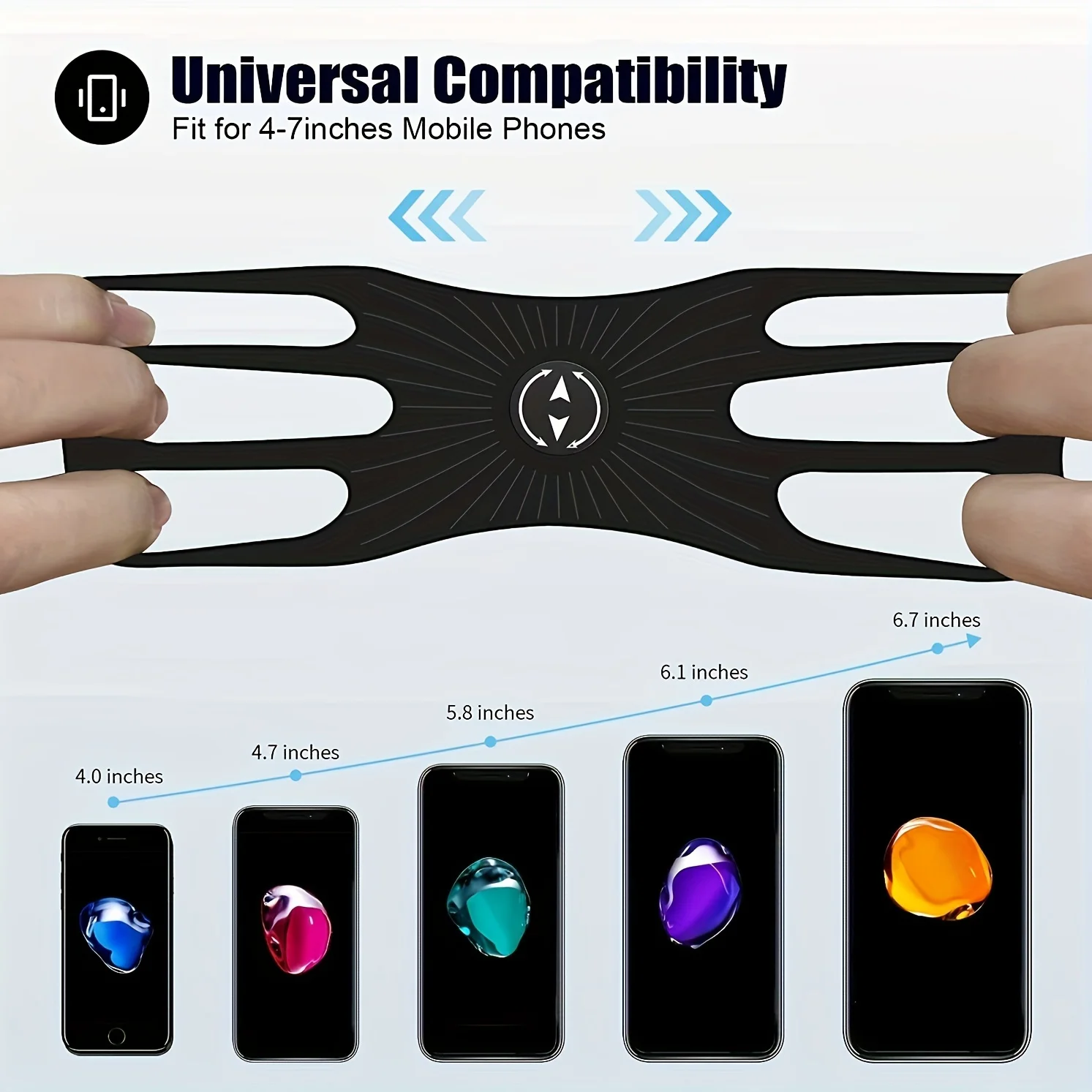 

Противоударный держатель для телефона для велосипеда, универсальный регулируемый ремешок для крепления на мотоцикле, велотренажер, надежная ручка, 360° ° Вращающийся