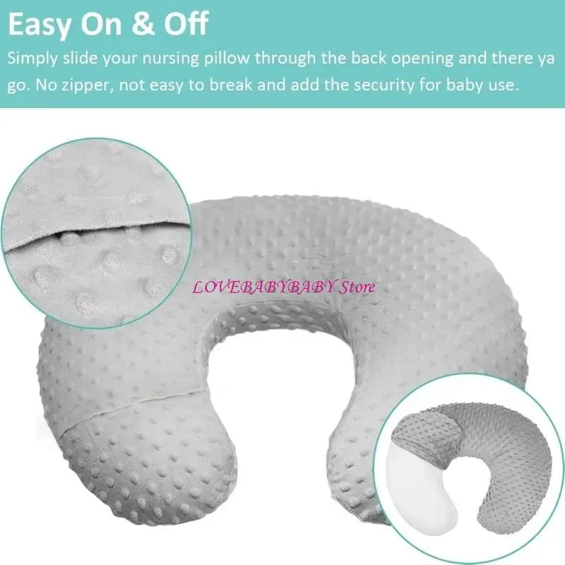 

Pack of 2pcs Nursery Changing Table Cover Solid Color Changing Pad Sleeve Case with Pillowcase for Infants Toddler 4XBC