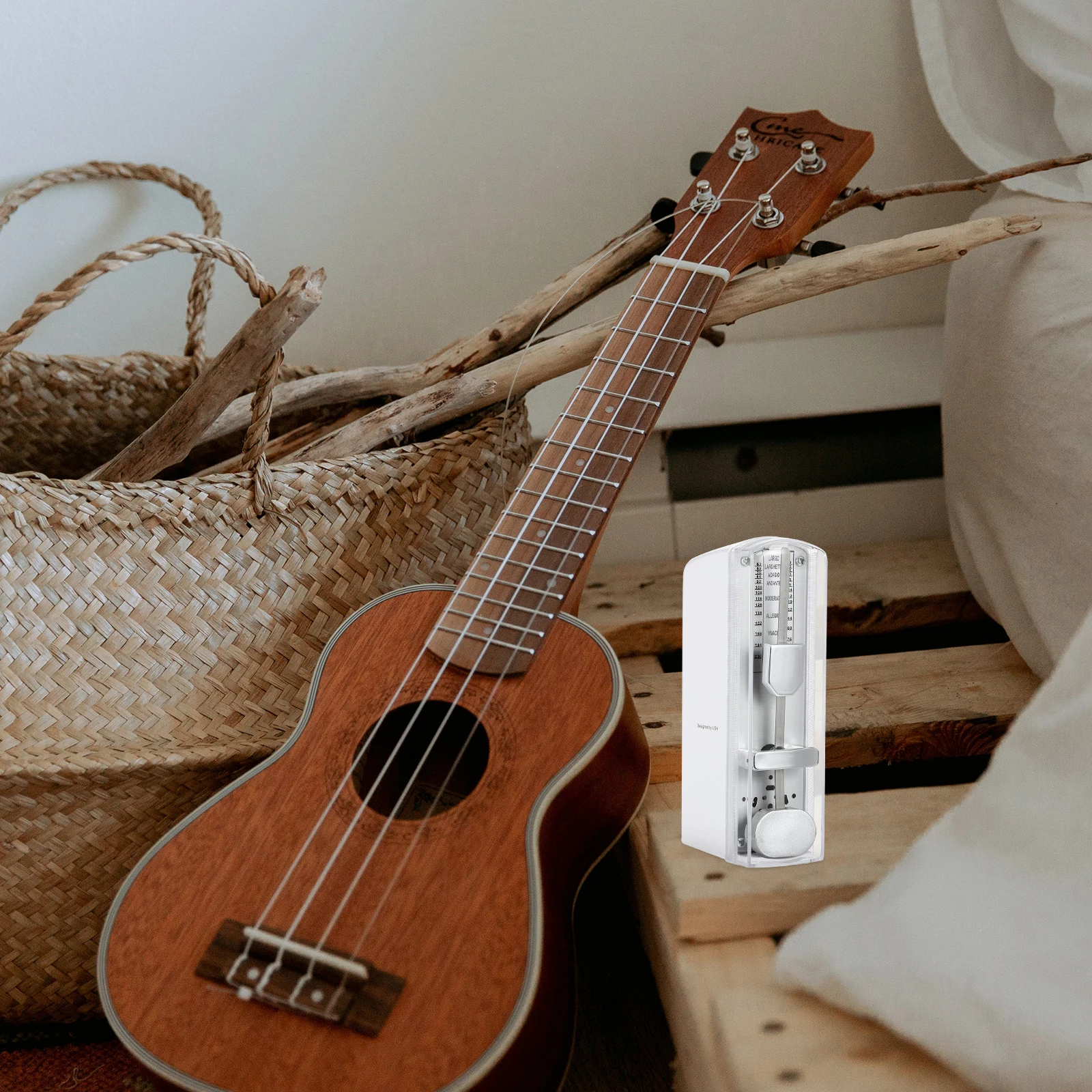 

Mechanical Metronome for Piano Guitar Universal Wind Instrument Metal ABS Material Portable Easy Use Musical Instruments