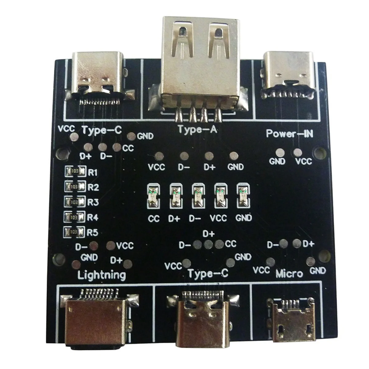 UD11A03 Data Cable Detection Board USB Cable Tester for IOS Android Type-C Short Circuit On-Off Switching Test Tool